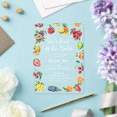 Buiten de markt Vrijgezellenfeest van boeren Acryl Uitnodigingen (Insitu (Huwelijk))