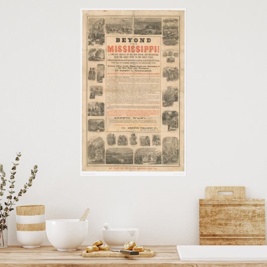 Buiten de Mississippi (0023A) Poster (Keuken)