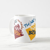 Buiten de mok van de Doos - kies stijl & kleur (Voorkant links)