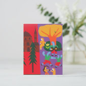 Buiten de moskee 2003 briefkaart (Staand voorkant)