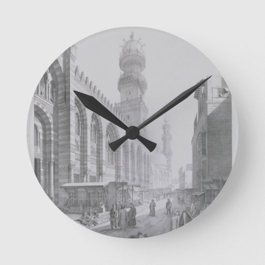 Buiten de moskee van Qalaoun, bord 20 van " Ronde Klok (Voorkant)