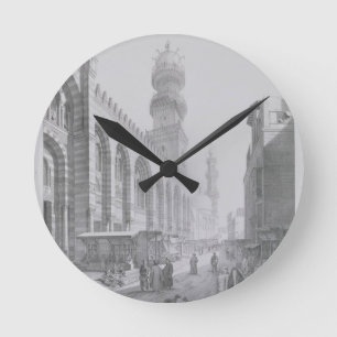 Buiten de moskee van Qalaoun, bord 20 van " Ronde Klok