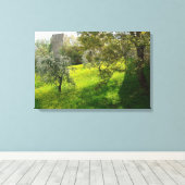 Buiten de muren van San Gimignano Canvas Afdruk (Insitu (Houten vloer))