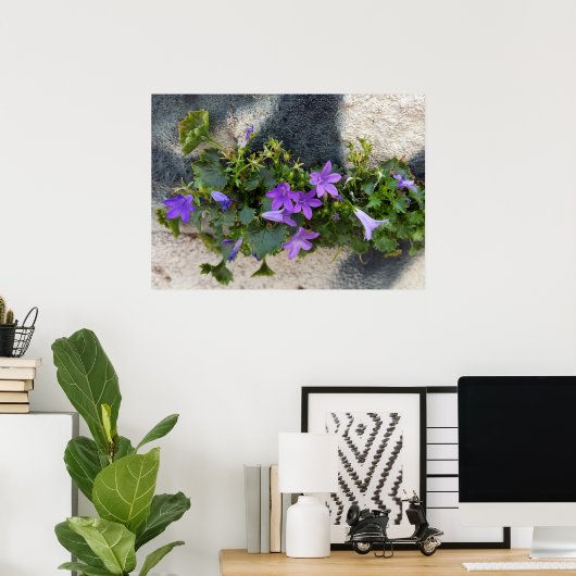 buiten de muurbloem poster (Thuiskantoor)