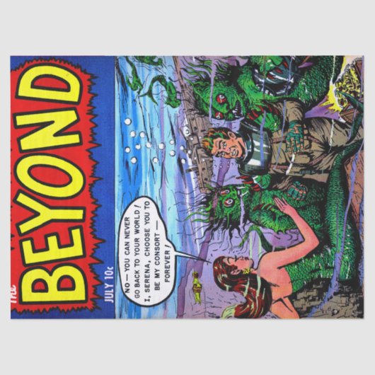 Buiten de ontkoppeling van het Mermaid Kingdom Tissuepapier (Voorkant)