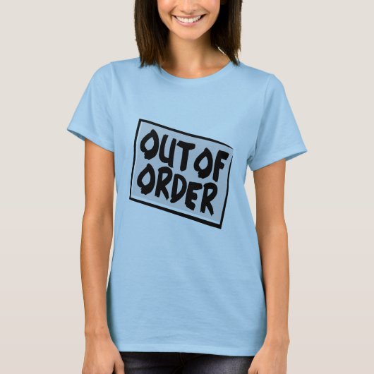 Buiten de orde T-Shirt (Voorkant)
