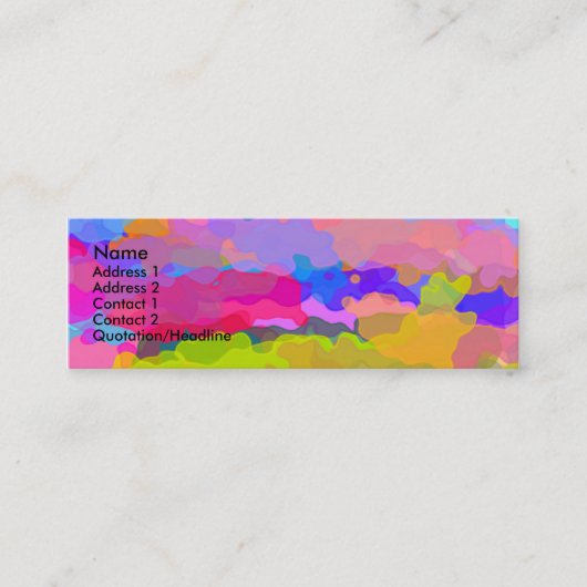 Buiten de Rainbow-profielkaart Mini Visitekaartje (Voorkant)