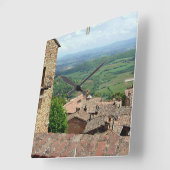 Buiten de Rooftops 1 Vierkante Klok (Hoek)