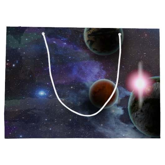 Buiten de ruimte groot cadeauzakje (Achterkant)