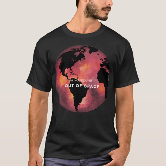 Buiten de ruimte... Mercurius en Earth Hyb T-shirt (Voorkant)