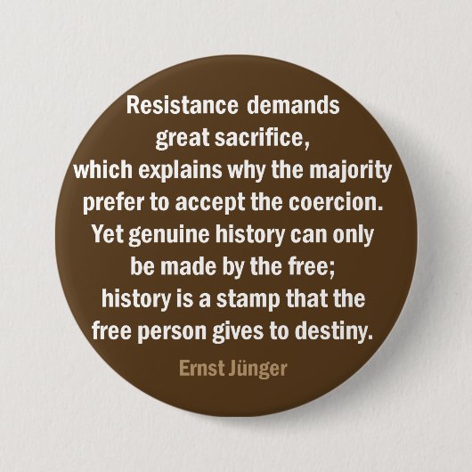 Buiten de samenleving ronde button 7,6 cm (Voorkant)