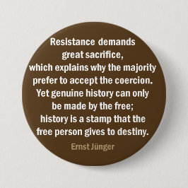 Buiten de samenleving ronde button 7,6 cm