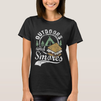 Buiten de Smores Funny Campfire Camping verhit T-shirt