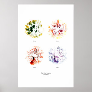 Buiten de staf: De vier seizoenen (apart, kleur) Poster