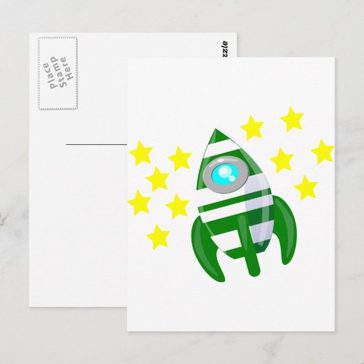 Buiten de sterren briefkaart (Voorkant / Achterkant)