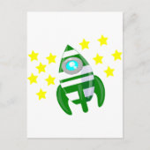 Buiten de sterren briefkaart (Voorkant)