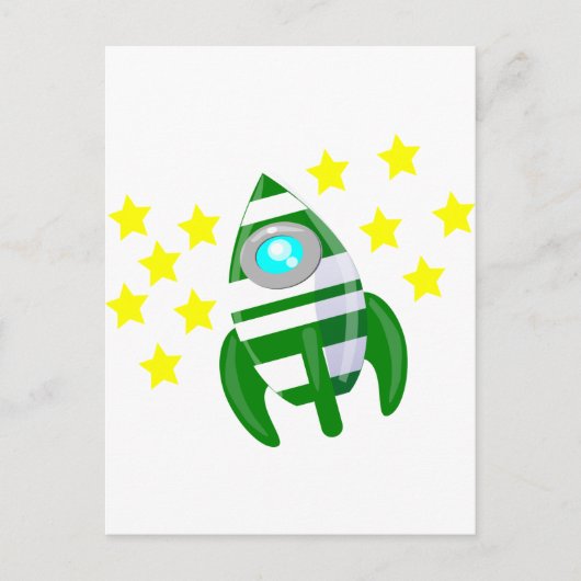 Buiten de sterren briefkaart (Voorkant)