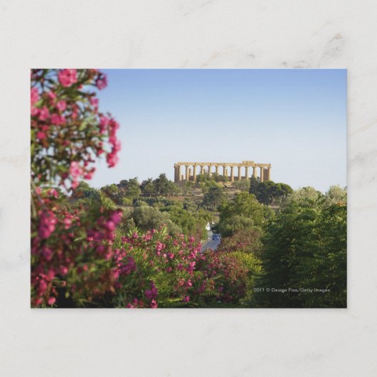Buiten de vallei van de tempels briefkaart (Voorkant)