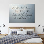 Buiten de wolken op een canvas afdruk (Insitu (Slaapkamer))