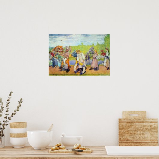 Buiten de zomerwind waait poster (Keuken)