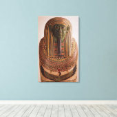 Buiten deksel van de sarcofaag van Psametik I (664 Canvas Afdruk (Insitu (Houten vloer))