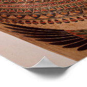 Buiten deksel van de sarcofaag van Psametik I (664 Poster (Hoek)