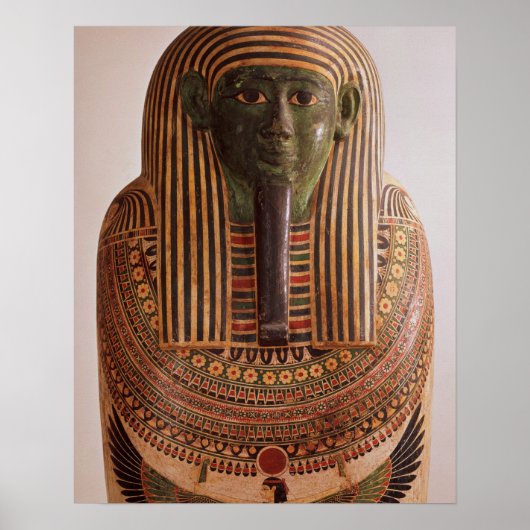 Buiten deksel van de sarcofaag van Psametik I (664 Poster (Voorkant)