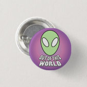 Buiten deze wereld - Alien Head Ronde Button 3,2 Cm (Voorkant /achterkant)