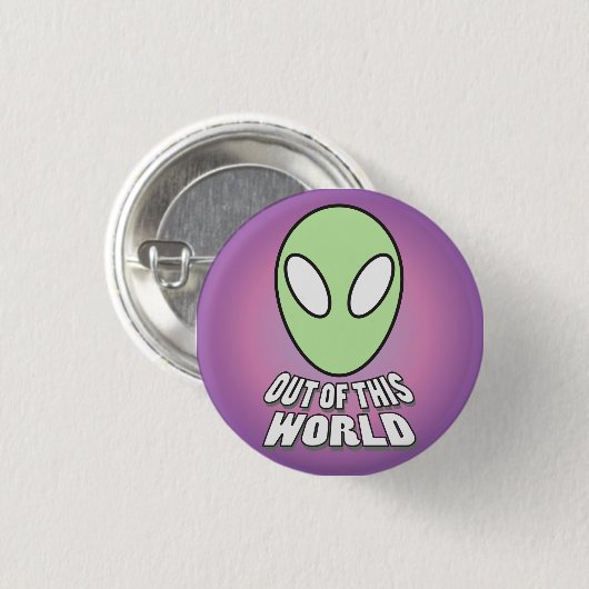 Buiten deze wereld - Alien Head Ronde Button 3,2 Cm (Voorkant /achterkant)