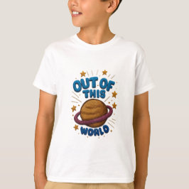 Buiten deze Wereld Borduurwerk Stijl T-shirt