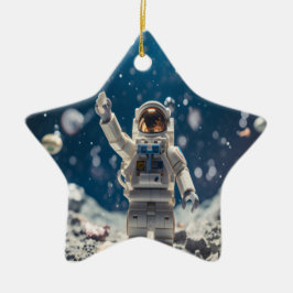 Buiten deze wereld kerstboomornament keramisch ornament