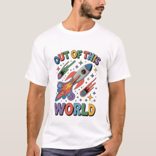 Buiten deze wereld Ruimtevaart Grappig Inspirerend T-shirt