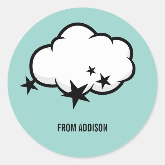 Buiten deze World Cloud Valentijn Sticker (Voorkant)