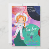 Buiten deze World Diverse Birthday Invitation Kaar (Voorkant)