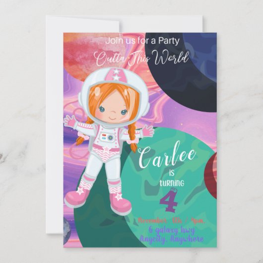 Buiten deze World Diverse Birthday Invitation Kaar (Voorkant)