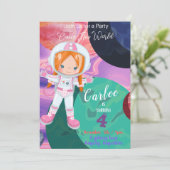 Buiten deze World Diverse Birthday Invitation Kaar (Staand voorkant)