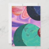 Buiten deze World Diverse Birthday Invitation Kaar (Achterkant)