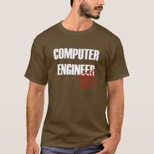 Buiten dienst computerengineer t-shirt