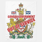 BUITEN DIENST FLEECE DEKEN (Voorkant)