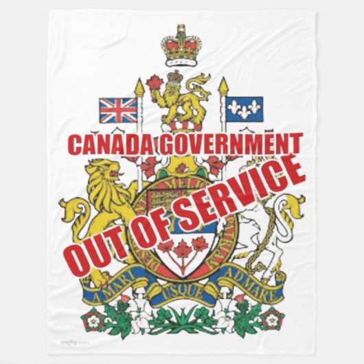 BUITEN DIENST FLEECE DEKEN (Voorkant)