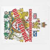 BUITEN DIENST FLEECE DEKEN (Voorkant (Horizontaal))