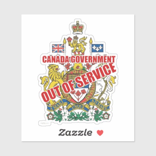 BUITEN DIENST STICKER (Vel)