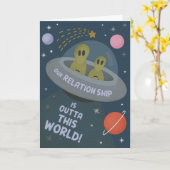 Buiten dit wereld buitenaardse Valentijn Wenskaart Kaart (Gele Bloem)