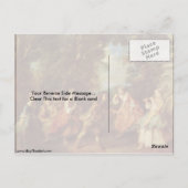 Buiten door Nicolas Lancret spelen Briefkaart (Achterkant)