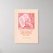 Buiten een Hond - Groucho Marx Quote Canvas Afdruk (Voorkant)