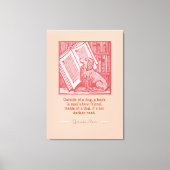 Buiten een Hond - Groucho Marx Quote Canvas Afdruk (Voorkant)