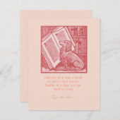 Buiten een hond notitiekaartje (Voorkant / Achterkant)