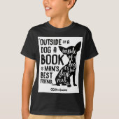 Buiten een hond t-shirt (Voorkant)