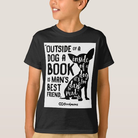 Buiten een hond t-shirt (Voorkant)