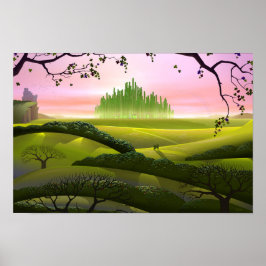 Buiten een regenboog poster